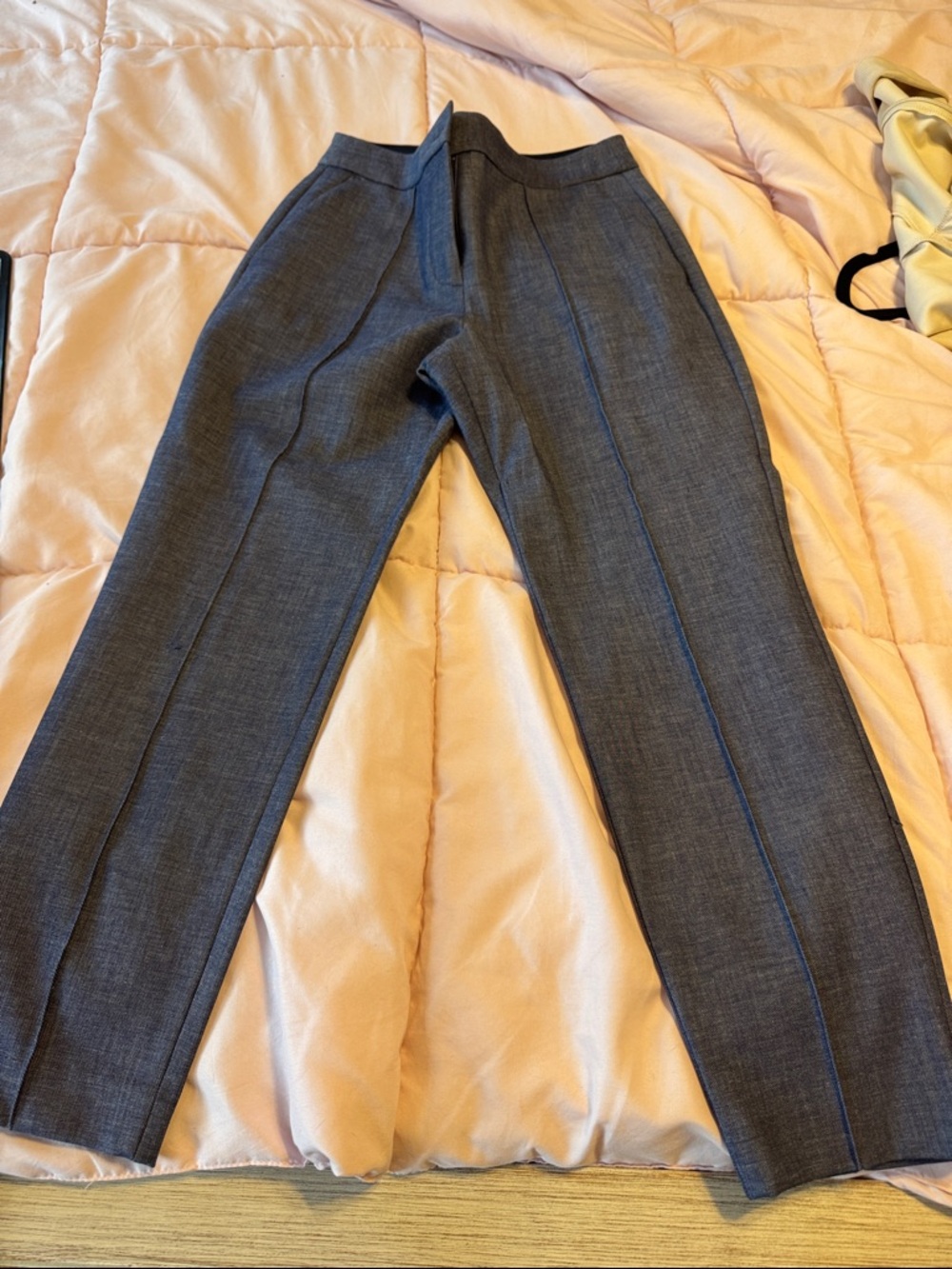 Express Blue Cropped Dress Pants